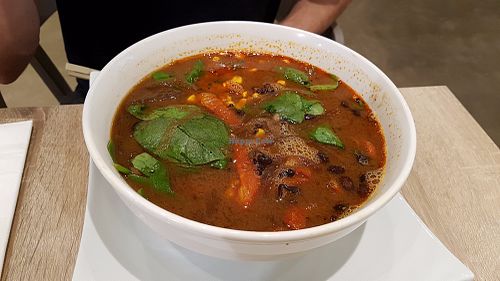 Chili soup at Beyond Sushi in New York City