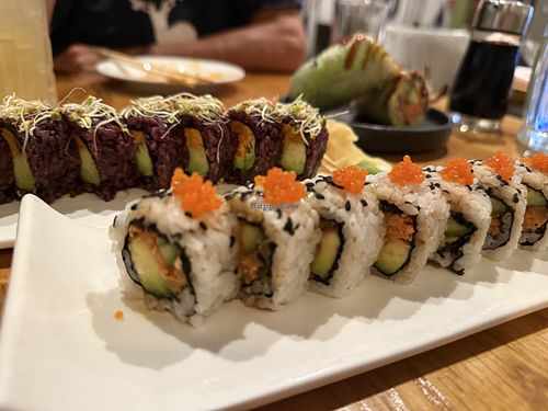 Sweet Tree and Spicy Tuna rolls  at Beyond Sushi in New York City