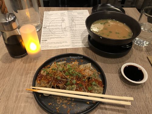 Miso soup  at Beyond Sushi in New York City