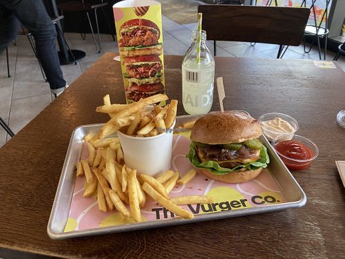 Food arrived really quickly, was hot and fresh.   at The Vurger Co - Richmix Square in East London
