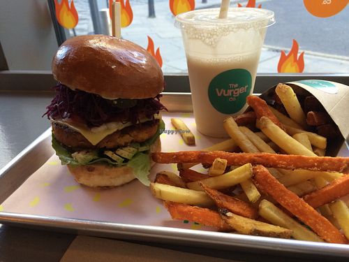 Pricey fast food at The Vurger Co - Richmix Square in East London