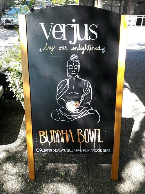 Sign at Verjus in Bainbridge Island
