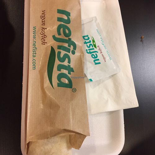 wrap sandwich at Nefista Vegan Kofteh in Cliffside Park