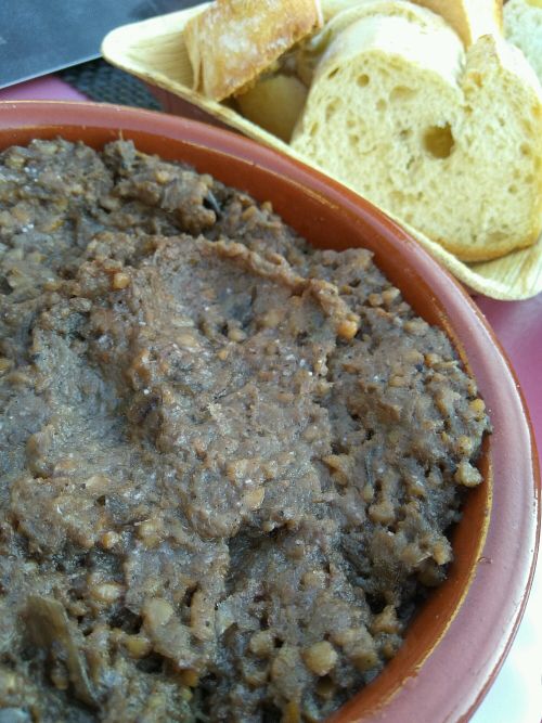 morcilla vegana at Restaurante La Fruitería in Guardamar Del Segura