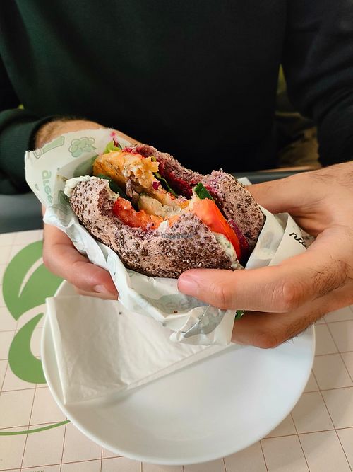 Vegan burger  at green & protein in Pristina