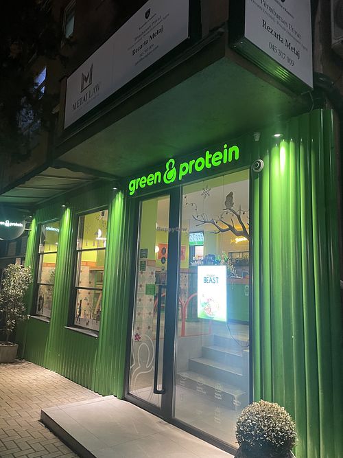   at green & protein in Pristina