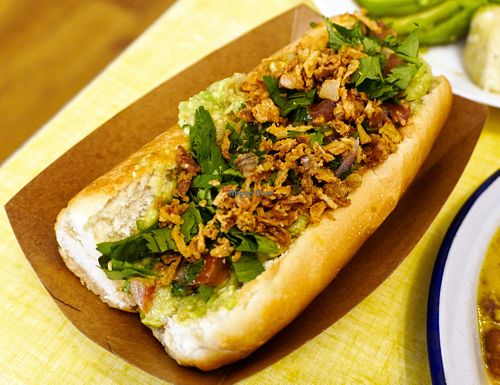 Hot dog at Jah Jah in Paris