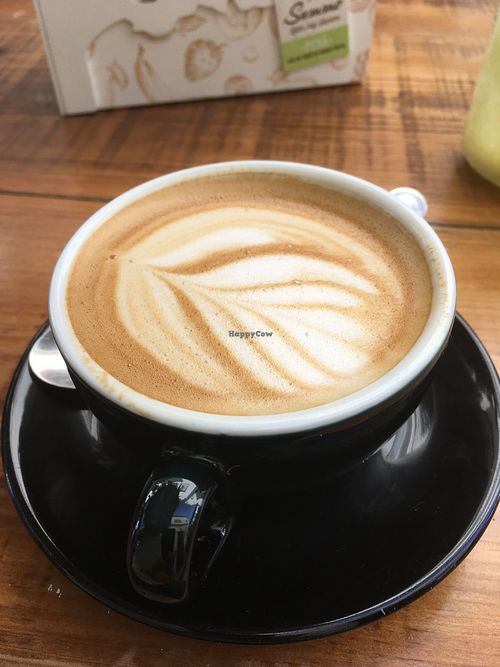 Cappuccino at Sunset Bamboo Bar in Ericeira