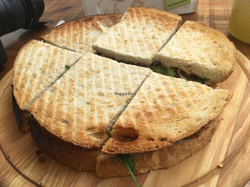Large vegan toast at Sunset Bamboo Bar in Ericeira