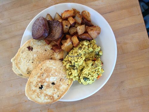 Sampler Brunch Plate at Cafe Evolution in Florence