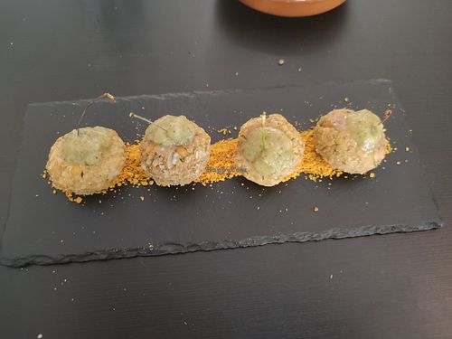 Grains, mint, balls- super tasty at El Enano Verde in Torremolinos