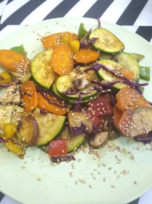 Wok veggies at El Enano Verde in Torremolinos