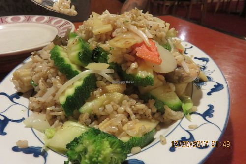 vegan fried rice at Magical Rice in Boca Raton