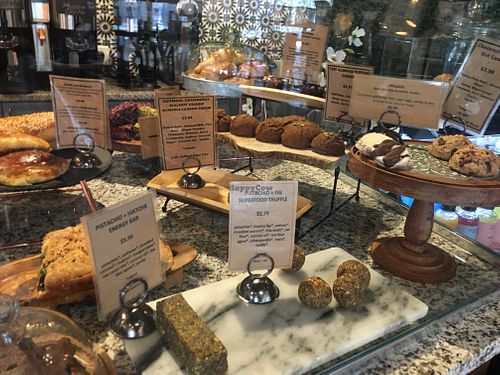  Baked goods! All labeled great options! at Oromo Cafe in Chicago