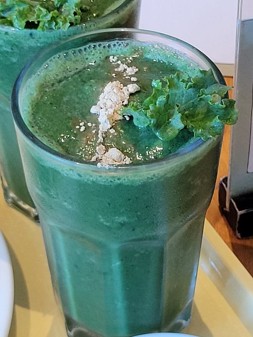Green smoothie - spirulina at Broccoli Revolution - Central Embassy in Bangkok
