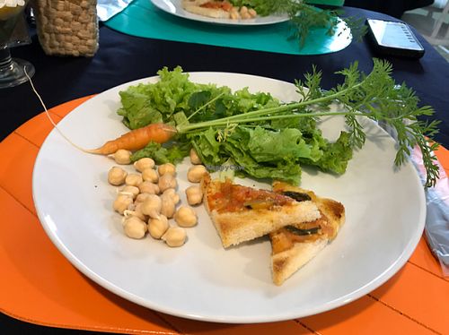 Salad at Villa Vegana in Sao Paulo