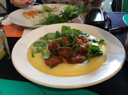 Polenta at Villa Vegana in Sao Paulo