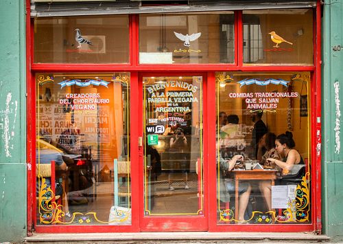 exterior at La Reverde Parrillita Vegana in Buenos Aires