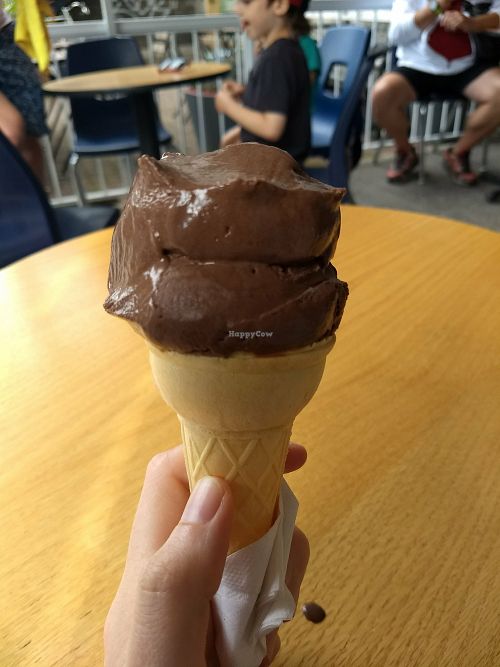 Chocolate tofu ice ice cream at Cremerie Le Patio in Montreal