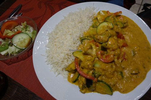 Mango curry (vegan) at Veggie House in Saarbrucken
