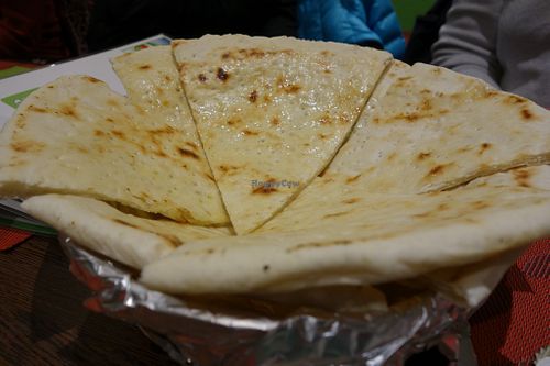 Sweet naan bread (vegan) at Veggie House in Saarbrucken