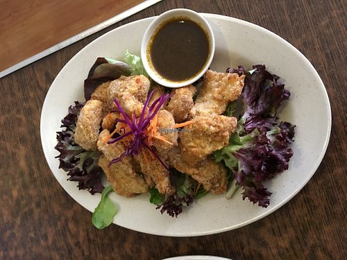 Vegan salt n pepper Shandong chicken at Zenhouse Vegetarian Yum Cha  in Adelaide
