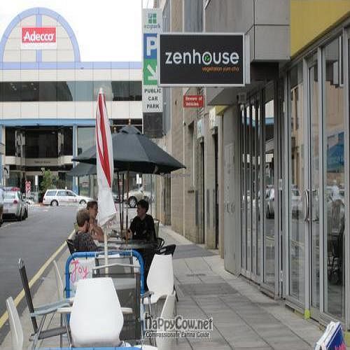 Zenhouse restaurant front - tucked away on 13 Bent Street Adelaide at Zenhouse Vegetarian Yum Cha  in Adelaide