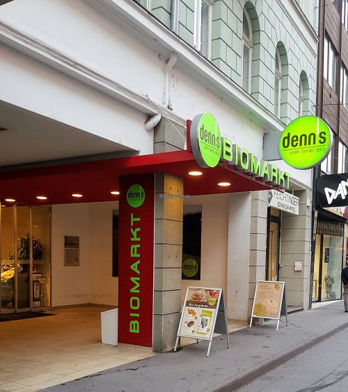 Shop front at denn's Biomarkt in Innsbruck