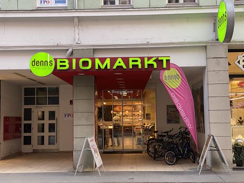 store front at denn's Biomarkt in Innsbruck