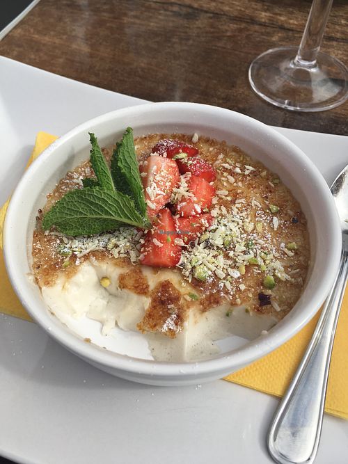 Amazing coconut creme brulee at Bella Loviisa  in Loviisa