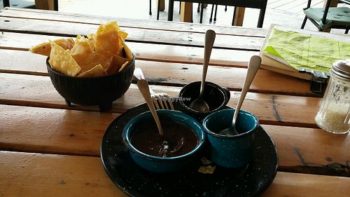 Our chips and salsas.  at Wacamole in Punta Cana