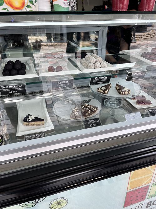 Dessert case  at Fruit Box in Ohrid