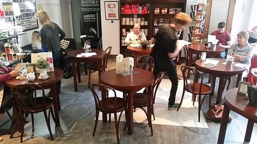 inside at Octavo's Book Cafe and Wine Bar in Cardiff