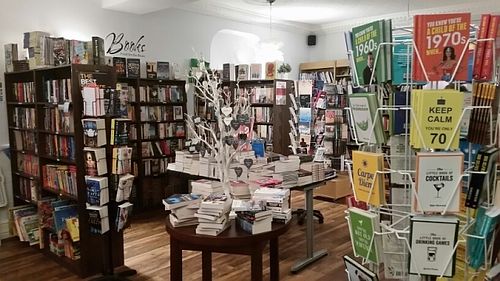 Bookstore at Octavo's Book Cafe and Wine Bar in Cardiff