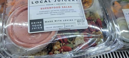 Salad options for grab n go at Local Juicery in Flagstaff