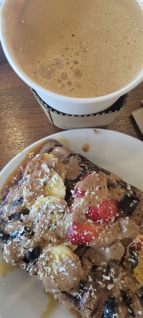 The Works waffles at Local Juicery in Flagstaff