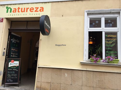 Outside  at Natureza in Prague