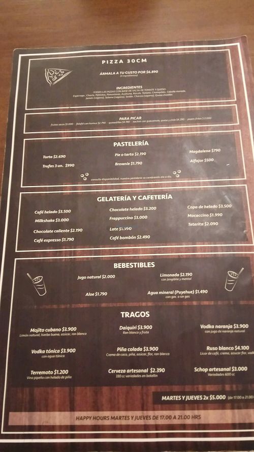 Carta 1 at Katako Veg in Santiago