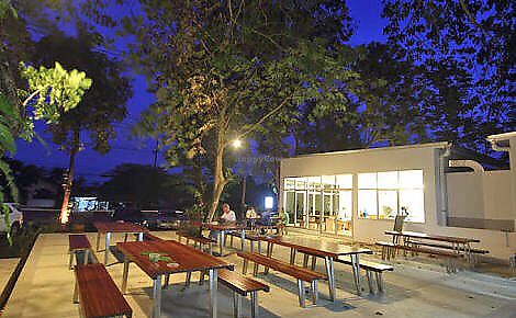 Outside seating at Monkeypod in Phuket