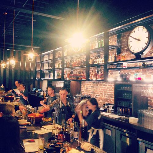 bar at West Main Crafting Co in Lexington