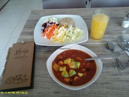 Daily Menu at El Huerto de Edén in Bogota
