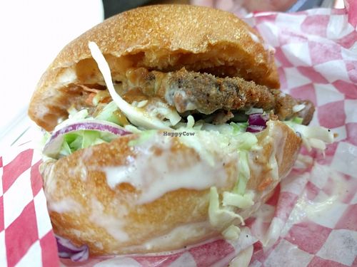 Peanut Butter Burger at Rad Fare Food Cart - Alder in Portland