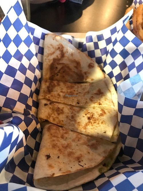 Seitan Quesadilla (sin queso) at Leafy Sea Dragon - Food Truck in Phoenix