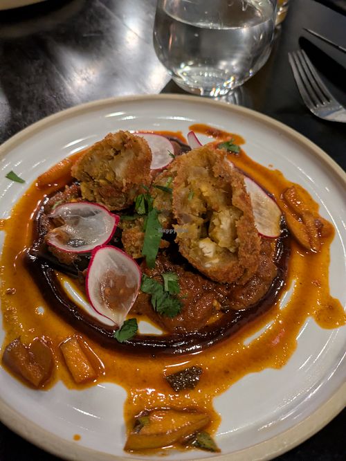 Breadfruit croquettes at Coconut Lagoon in Ottawa