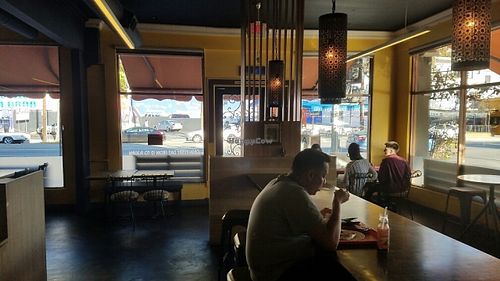 inside at Vegan House in Los Angeles