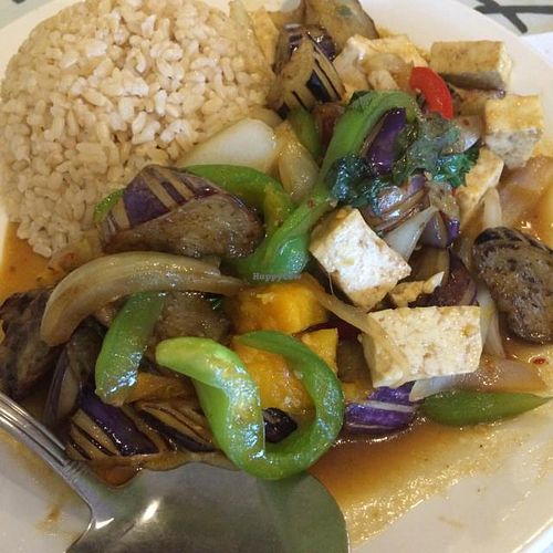 PET (pumpkin, eggplant, tofu) at Vegan House in Los Angeles