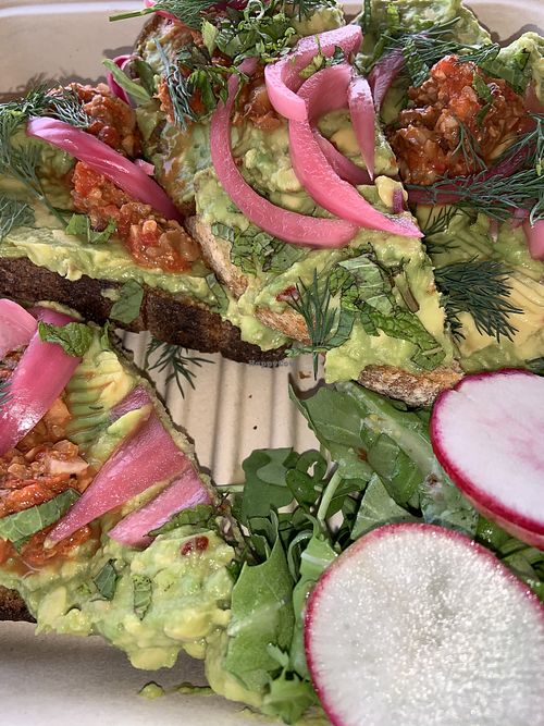 Avocado Tartine at Frontier Cafe in Yucca Valley