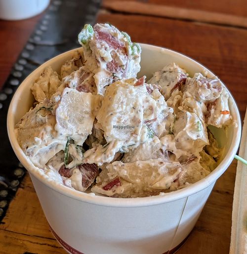 Vegan potato salad at Frontier Cafe in Yucca Valley