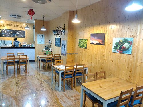 Inside seating at Farmer's Kitchen in Hualien
