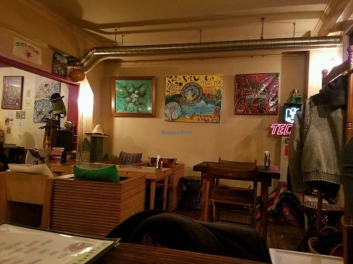 Cozy atmosphere at Mexican Kitchen Bar MU in Osaka